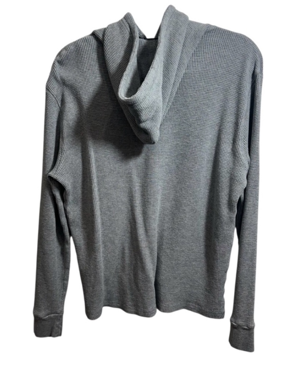 Polo Ralph Lauren Men's Gray Waffle Hoodie Lightweight Sweatshirt Size Large - Picture 5 of 7